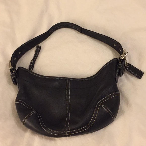 Coach Handbags - Coach black leather mini bag